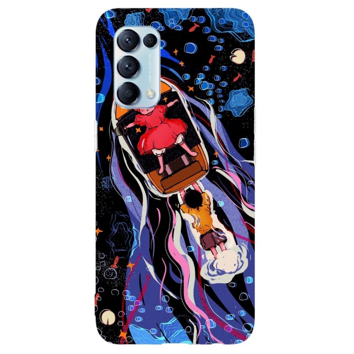 Husa compatibila cu Oppo Reno 4 Lite model Ponyo and Sosuke adventures, Silicon, TPU, Viceversa