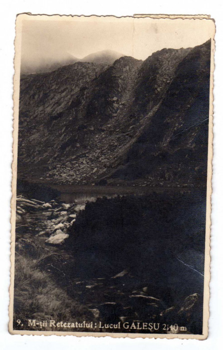 MUNTII RETEZATULUI LACUL GALESU 2140 m STAMPILA FOTO I HORVATH HATEG