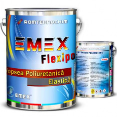 Pachet Vopsea Poliuretanica &ldquo;Emex Flexipol&rdquo; - Maro - Bid. 4 Kg + Intaritor - Bid. 1 Kg