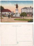 Targu Mures 1917(aprox.) - Statuia Kossuth, ilustrata necirculata