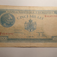 5000 lei 1945 August