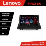 Navigatie Renault Megane 2 Lenovo Kit-098 8 core QLED 2K 8+256 360 Android Waze USB Navigatie Internet Youtube Radio CarStore Technology