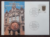 GERMANIA - FDC SI MONEDA 5 MARK 1986 D, UNIVERSITATEA HEIDELBERG - MONEDA PROOF, Europa, Argint