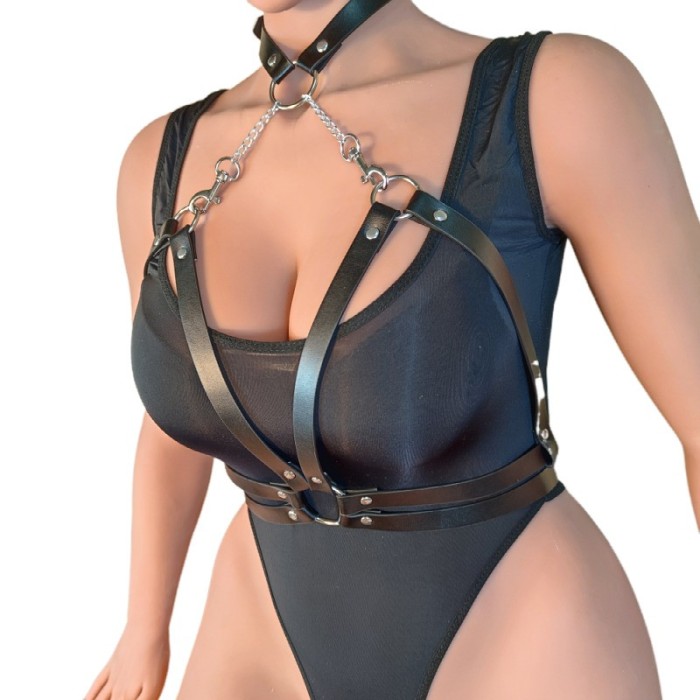 Eross top Belts and Carabins S/M Black