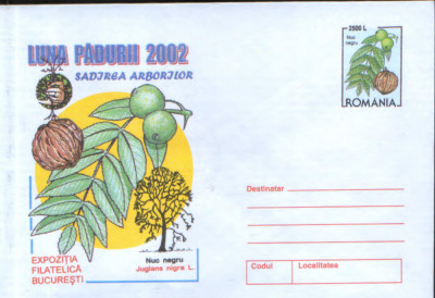 Intreg pos plic nec 2002 - Luna Padurii - sadirea arborilor - Nuc negru foto