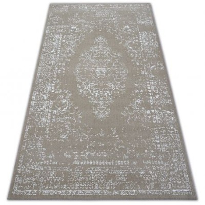 Covor Sense Micro 81261 Vintage bej si alb, 80x150 cm foto