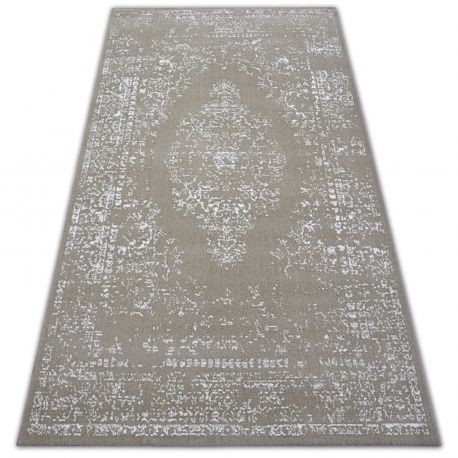 Covor Sense Micro 81261 Vintage bej si alb, 80x150 cm