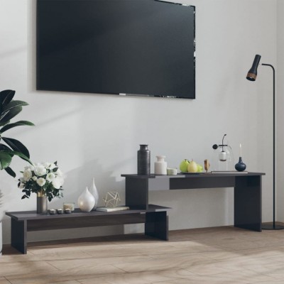 Gossi comoda tv, gri extralucios, 180x30x43 cm, pal foto