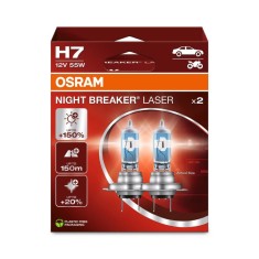 Set 2 becuri halogen H7 Osram Night Breaker Laser NextGen +150%