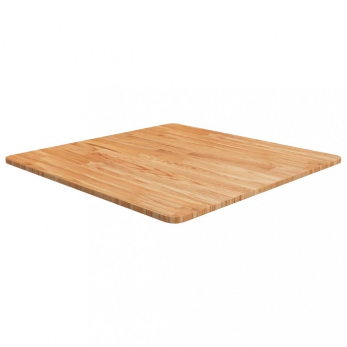 vidaXL Blat masă pătrat maro deschis 70x70x1,5cm lemn stejar tratat 343003