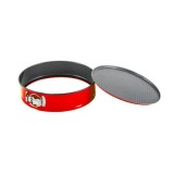 Tava copt tort Bialetti Happy Color Rosu, baza detasabila, aluminiu, antiaderenta, 26 cm