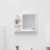 VidaXL Oglindă de baie, alb, 60 x 10,5 x 45 cm, PAL