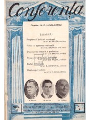 N. C. Lungulescu - Conferenta - Colegat nr. 1-12 (dedicatie) (Editia: 1938) foto