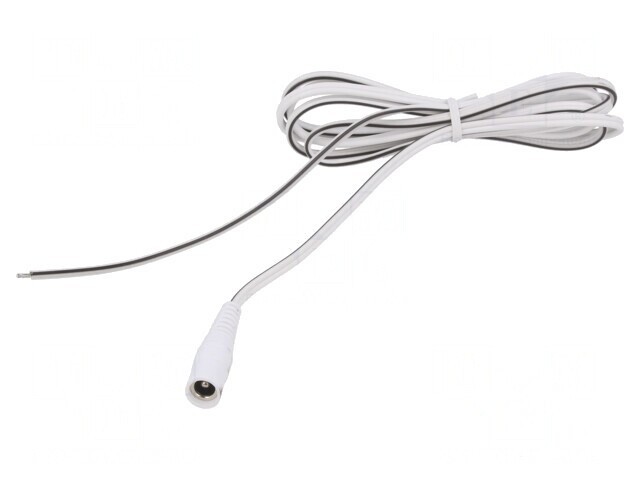 Cablu Alimentare DC Alb 1,5m 2x0,5mm2