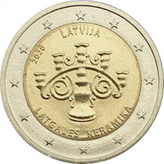 F. RAR !! Letonia moneda comemorativa 2 euro 2020 - Ceramica - UNC foto