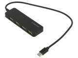 Hub USB 4 Porturi USB-A și USB-C Negru 0.3m