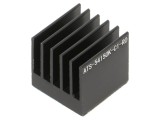 Radiator Extrudat cu Aripioare BGA Negru 15x15mm