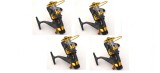 Set 4 Mulinete Crap Diamant Alb KT6000A Baitrunner, 10 Rulmenti, Tambur Rezerva, Maner Metalic