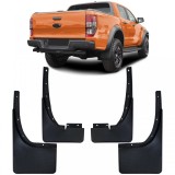 Set de aparatori de noroi fata si spate negre, potrivit pentru Ford Ranger T6 T7 T8 12-22 Performance AutoTuning