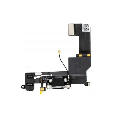 Banda Flex Pentru APPLE iPhone 5 Cu Conector De Incarcare (Negru) foto
