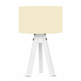 Cumpara ieftin Lampa Casa Parasio, 25x25x45 cm, 1 x E27, 60 W, crem/alb