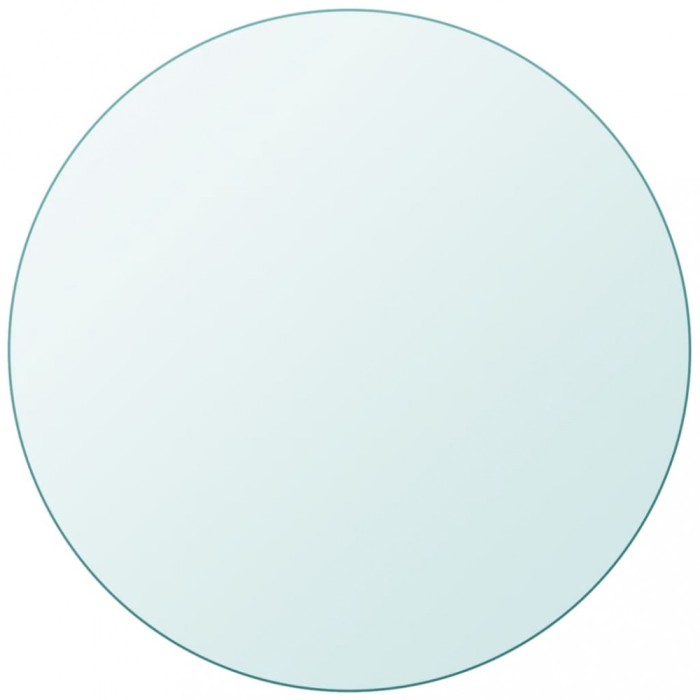 vidaXL Blat masă din sticlă securizată rotund 800 mm 243629