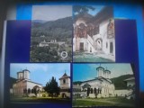 HOPCT LOT 4071 -4 CARTI POSTALE-MANASTIREA HUREZ / HOREZU-JUD VALCEA-NECIRCULATE, Necirculata, Printata