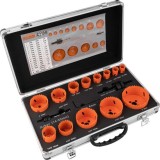 Cumpara ieftin Carote bimetal pentru gaurit lemn, metal, set 16 piese, 19-76 mm, Richmann Exclusive