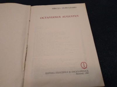 MIRCEA DUDULEANU - OCTAVIANUS AUGUSTUS foto