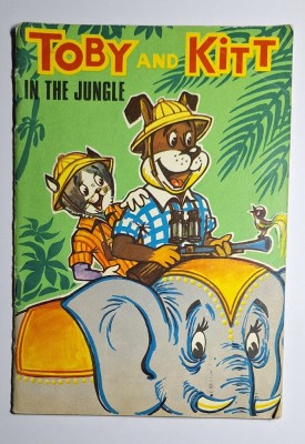 Toby and Kitt in the Jungle &amp;ndash; text N. Diaconescu, Ilustr. C. Brăndașiu, Ed. Treasure Hour Books, 1974 foto