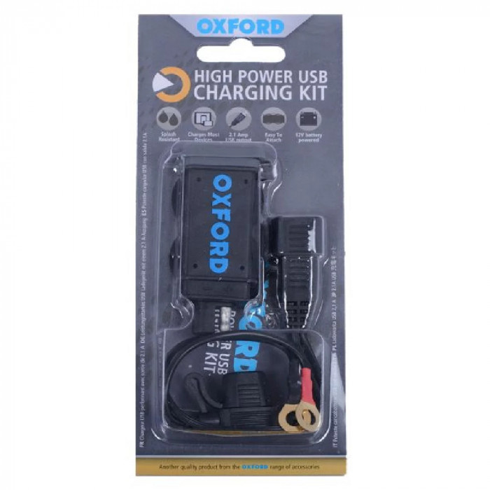 KIT INCARCARE TELEFON USB 2.1 PRINDERE MOTO OXFORD 12V