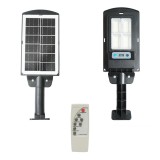 Lampa solara LED iluminat stradal 6500K cu panou solar 3W, baterie 18000mAh, prindere pe stalp IP67 Breckner Germany