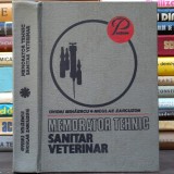 Memorator Tehnic Sanitar Veterinar - Ovidiu Mihăescu, Niculae Zarcuzon