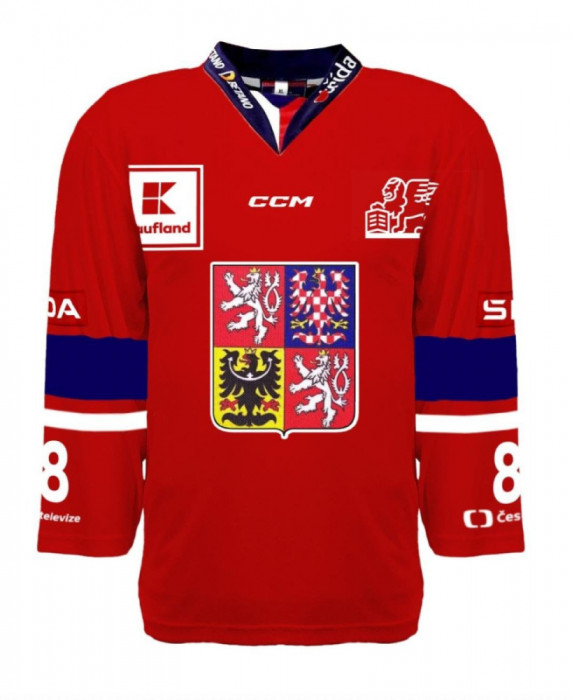 Echipa națională de hochei tricou de hochei Czech Republic 2023/24 CCM PRO Authentic - red - XXXL