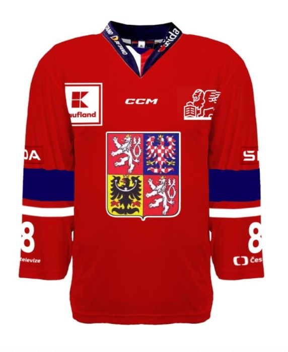 Echipa națională de hochei tricou de hochei Czech Republic 2023/24 CCM PRO Authentic - red - XXXL