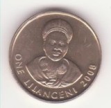 Swaziland 1 Lilangeni 2008 UNC - Mswati III 2nd portrait