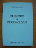 TUDORA SIMA - ELEMENTE DE PERSONOLOGIE - 2004