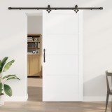 VidaXL Ușă glisantă cu set de hardware &#039;ORKDAL&#039;Alb Lemn solid de pin