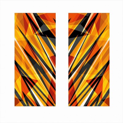 Set 2 stickere auto decorative pentru st&amp;Atilde;&amp;cent;lpi u&amp;Egrave;i, folie autoadeziv&amp;Auml; orajet, print ecosolvent, 2x 50x22 cm foto
