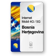 eSIM Internet Bosnia și Herțegovina, valabil 7 zile, trafic 1 GB, Standard