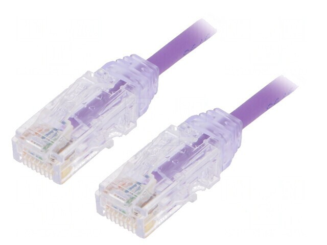 Patch Cord U/UTP Cat6 LSZH Violet 0.5m