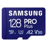Card Memorie microSDXC Samsung PRO Plus, 128Gb, Clasa 10 / UHS-1 U3, cu Cititor Card MB-MD128SB/WW