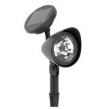 Lampa exterior cu incarcare solara, 32 cm, LED, Negru, General