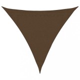 Cumpara ieftin Panza parasolar, maro, 3,6x3,6x3,6 m, HDPE, 160 g/m&sup2;