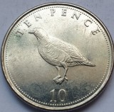 10 pence 2015 Gibraltar, Barbary partridge,, Europa