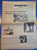 ziarul sportul popular 25 august 1966 - articol dobrin