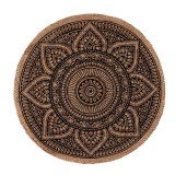 Covoras tesut de Iuta Mandala, 80 cm, General