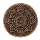 Covoras tesut de Iuta Mandala, 80 cm