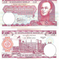 !!! OLANDA = FANTASY NOTE = 2 1/2 GULDEN , REGELE WILLEM II - 2019 - UNC