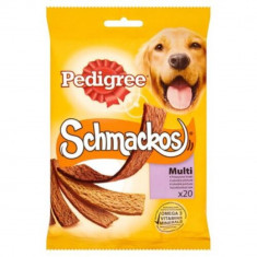 Recompense Caini Pedigree Schmackos, 144 g, cu Multi Mix, 20 Buc, Recompense Caini, Pedigree Recompensa pentru Caini, Pedigree cu Multi Mix, Pedigree